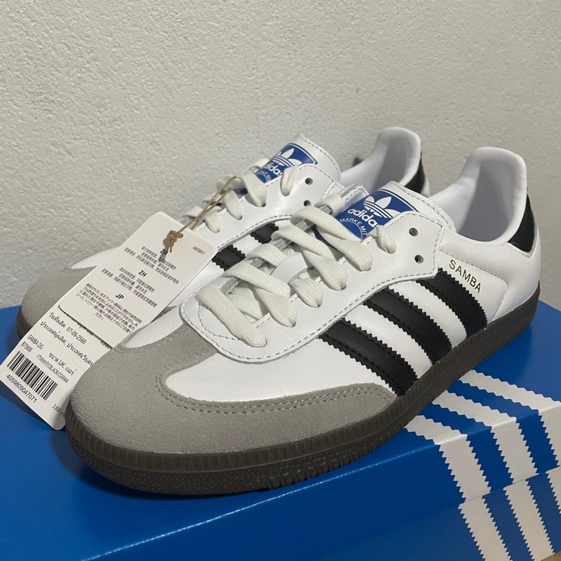 ⛔️ sold (💘 ส่งฟรี มือ1) adidas samba og white 7uk