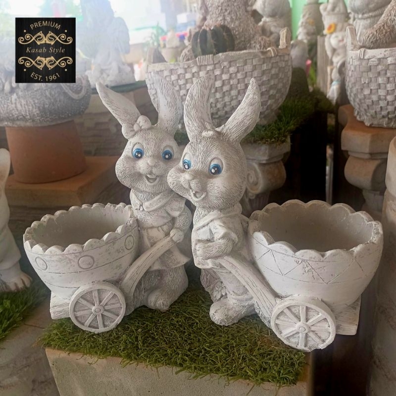กระถางตุ๊กตาปูนปั้นสำหรับตกแต่งประดับสวนสไตล์คลาสสิคอังกฤษวินเทจโรมันมินิมอลแบบคู่