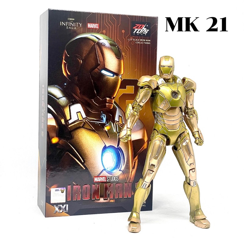 (กรุงเทพ) IRON MAN MK 21 MK21 ZD TOYS 1/10 Action Figure 18 cm