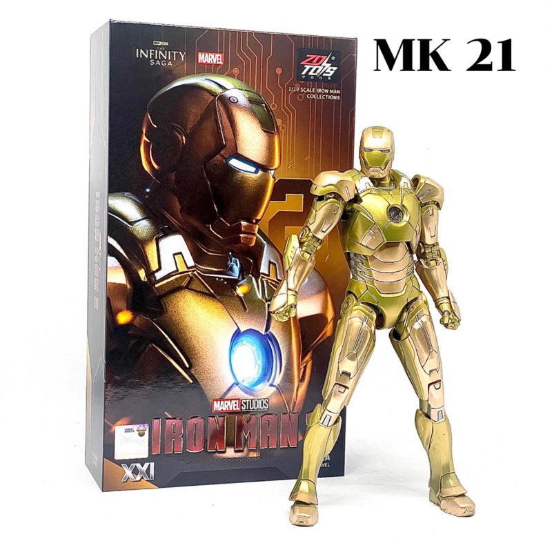[MooNLikE] IRON MAN MK 21 MK21 ZD TOYS 1/10 Action Figure 18 cm
