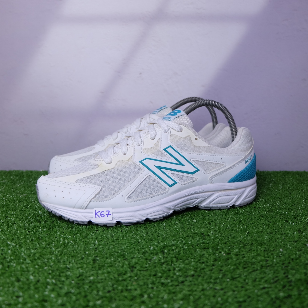 (39/25 cm) New Balance 480 White/Blue Running Shoes นิวบาลานซ์มือ2ของแท้💯 รองเท้าวิ่งผู้หญิง