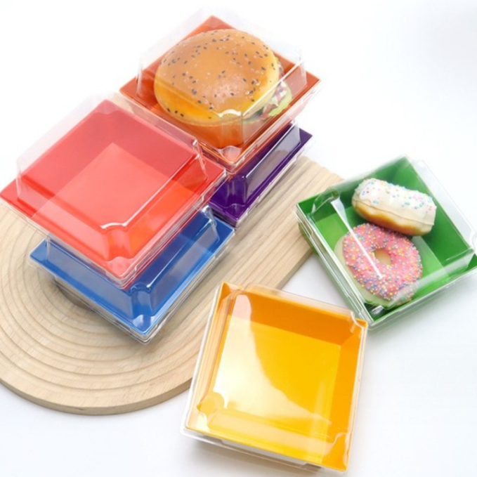 กล่องเค้ก/ขนม ฝาใส Size S แพ็ค 25-50 ชุด