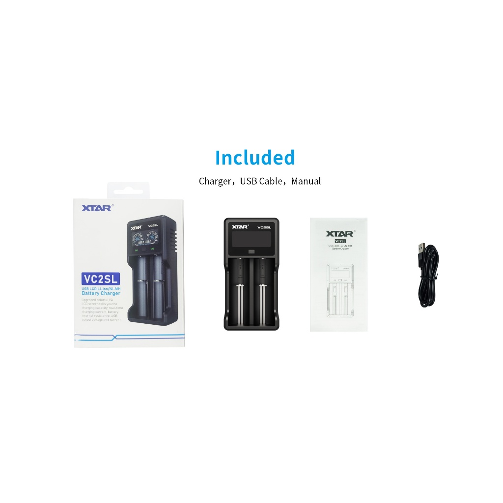 เครื่องชาร์จ XTAR VC2SL QC3.0 Fast Charging Micro USB รุ่นอัพเกรดมาจาก VC2S  สามารถพกพาได้