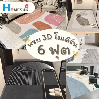 พรม 3D สไตล์โมเดิร์น 6 ฟุต 160x230 ซม. พรมมินิมอล สไตล์เกาหลี