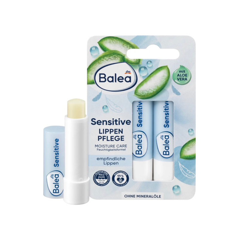 Balea Lippen Pflege Sensitive สูตรอ่อนโยน