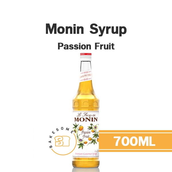 Monin Syrup Passion Fruit โมนิน ไซรัป เสาวรส โมแนง ไซรัป น้ำเชื่อม โมนิน 700ML