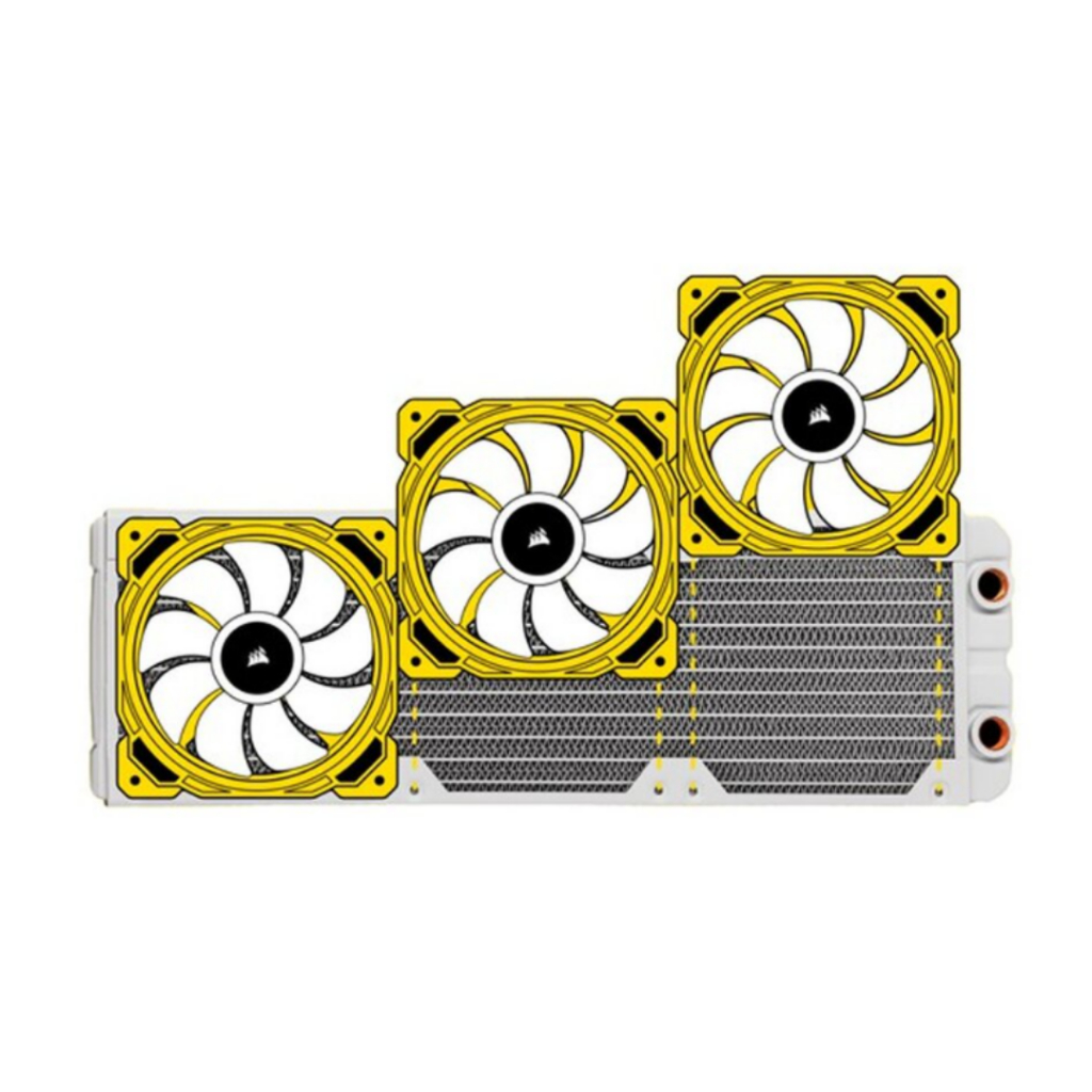 Corsair HydroX XR5 360 White 360mm Water Cooling Radiator by UTECH