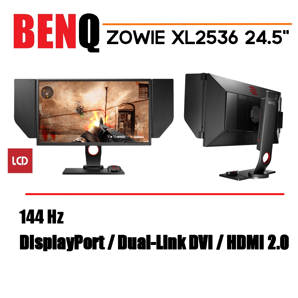 จอคอมพิวเตอร์ BENQ รุ่น ZOWIE XL2536 24.5" มือ2 สภาพสวย ปรับขึ้นลง หมุนได้