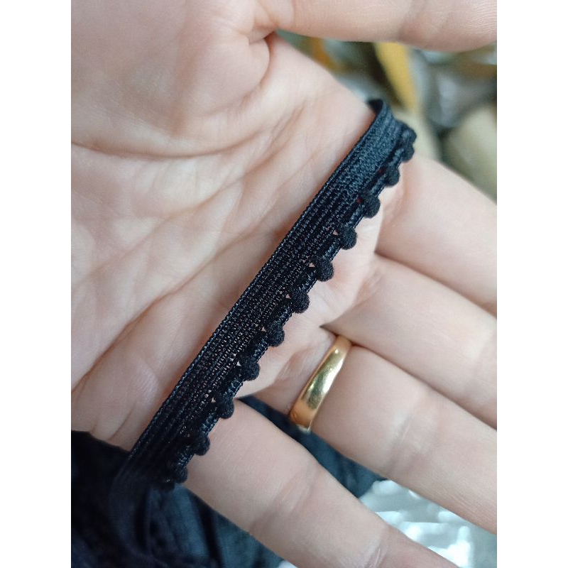 ลูกไม้ยางยืดสีขาวขนาด 1 cm.ตกแต่งขอบกางเกงใน.ตกแต่งสายเสื้อชั้นใน.น่ารักมากๆค่ะ🌷(สั่งเกิน2ตัดยาว) - รูปที่ 6