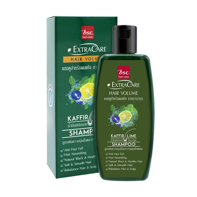 BSC EXTRA CARE HAIR FALL Volume SHAMPOO สกัดจากมะกรูดและขิง
