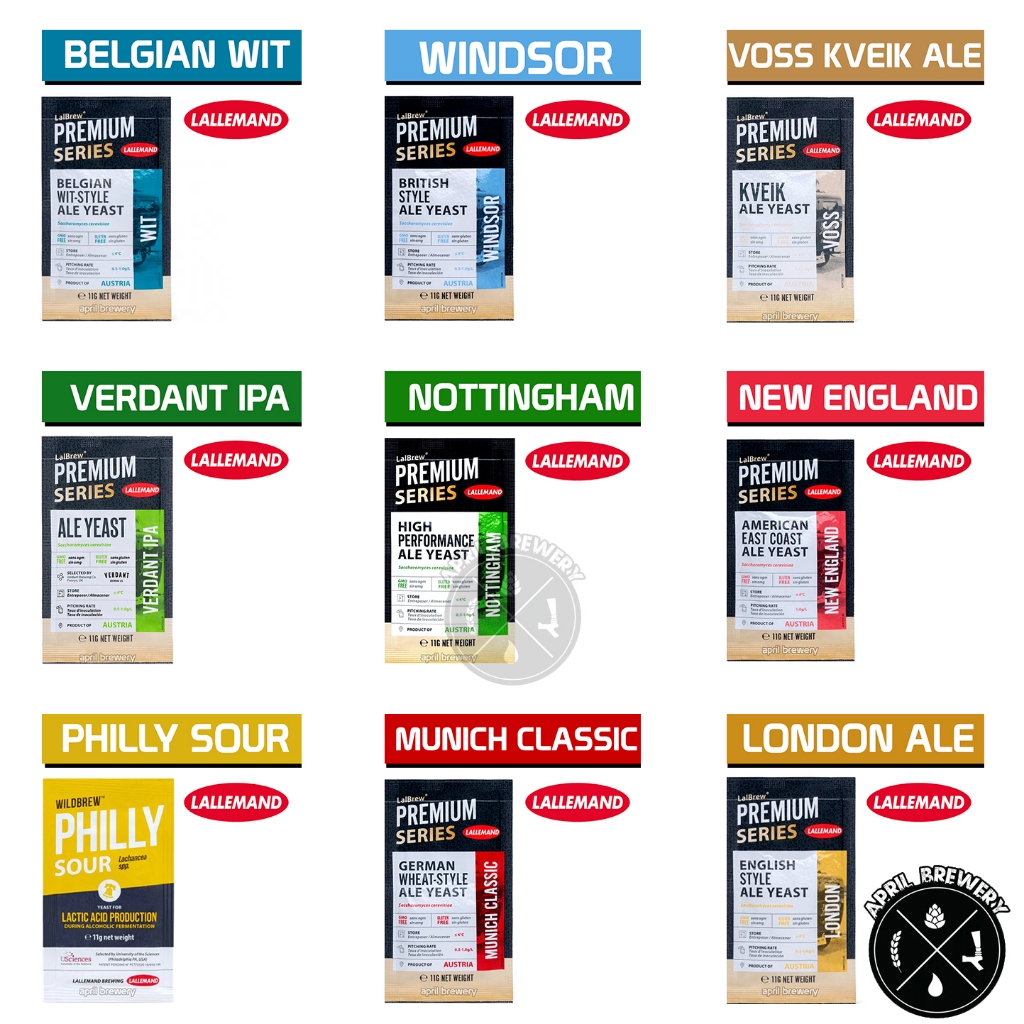 ยีสต์ หมักเบียร์ Lalbrew Brewing Yeast ทำเบียร์ Verdant IPA/Nottingham Ale/Munich Classic/Voss Kveik