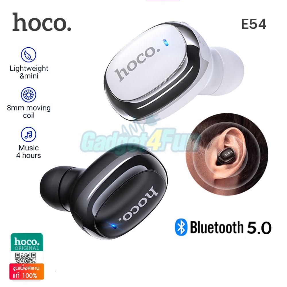 Hoco E54 หูฟังบลูทูธ หูฟังไร้สาย แบบข้างเดียว Mia mini wireless headset