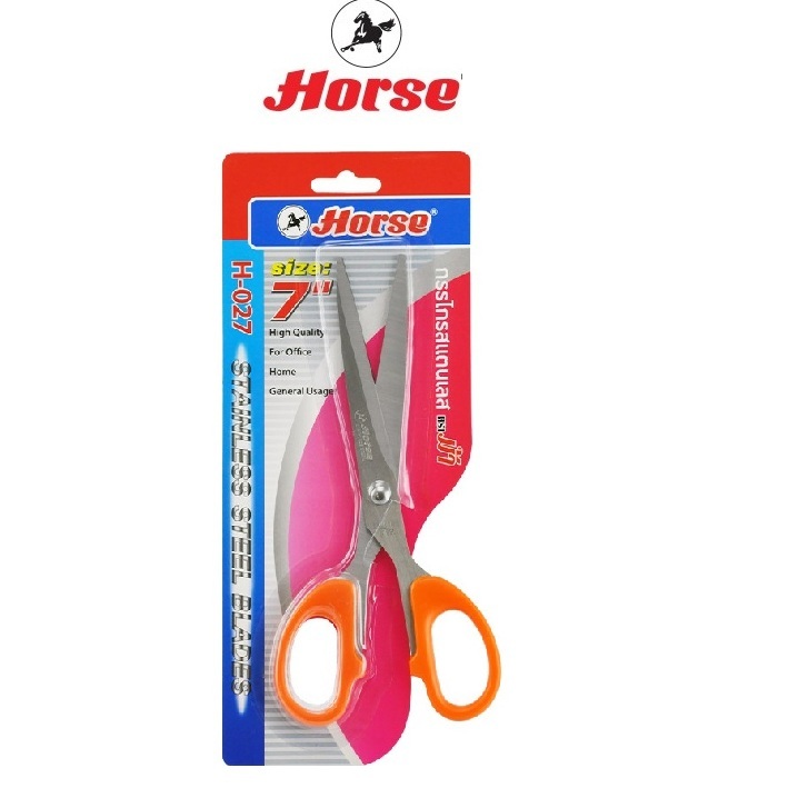 HORSE ตราม้ากรรไกรสแตนเลส7นิ้ว ตราม้า H-027 1x1