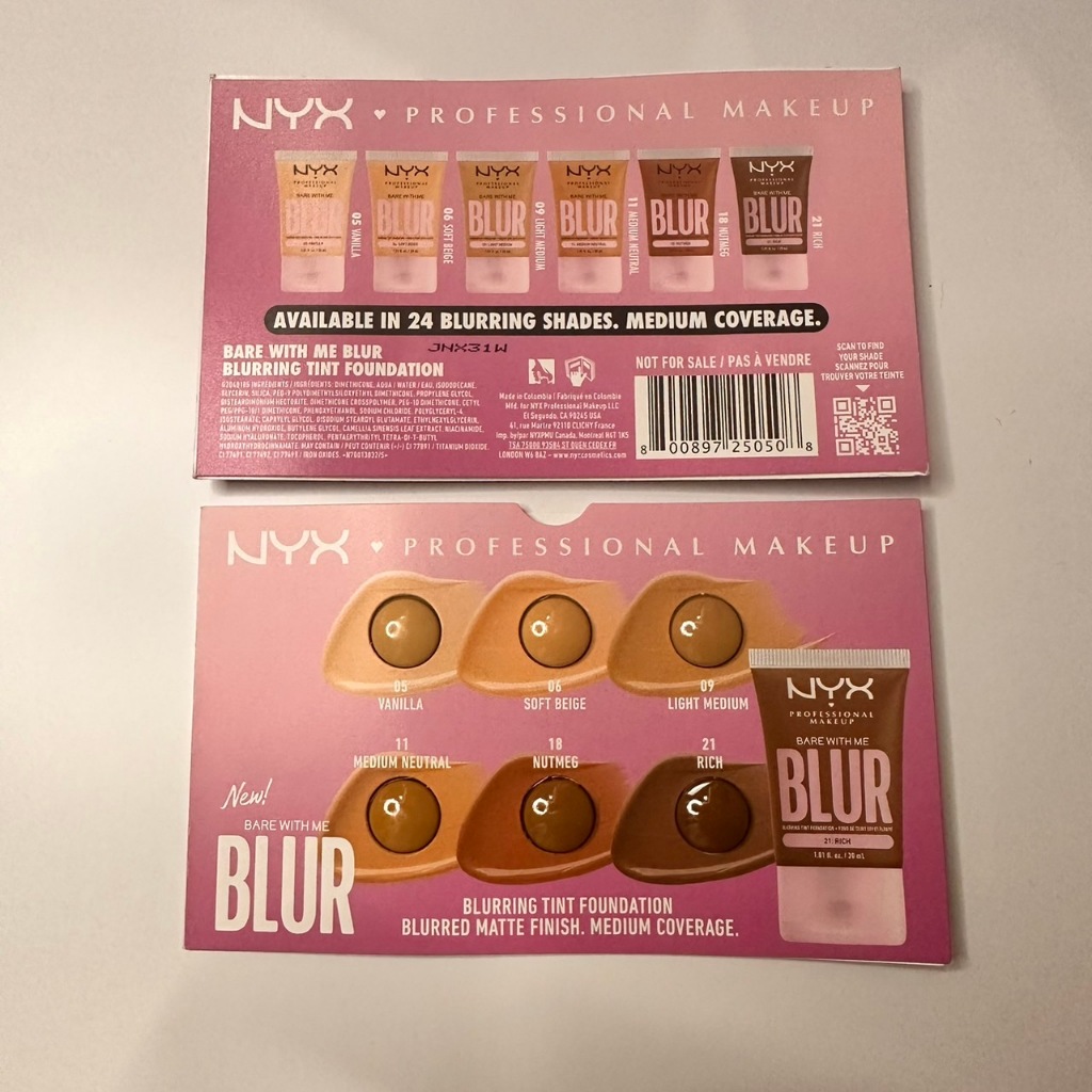 [ลด30% ใช้โค้ดไลฟ์/Shopee Video] พร้อมส่ง แท้ NYX *TESTER* Bare With Me Blur Tint Foundation
