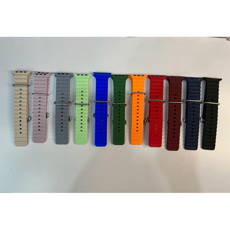 สายหยัก สายยาง สำหรับ นาฬิกาสมาร์วอทช์ 38-41mm / 45-49mm ปรับระดับตามแขนได้