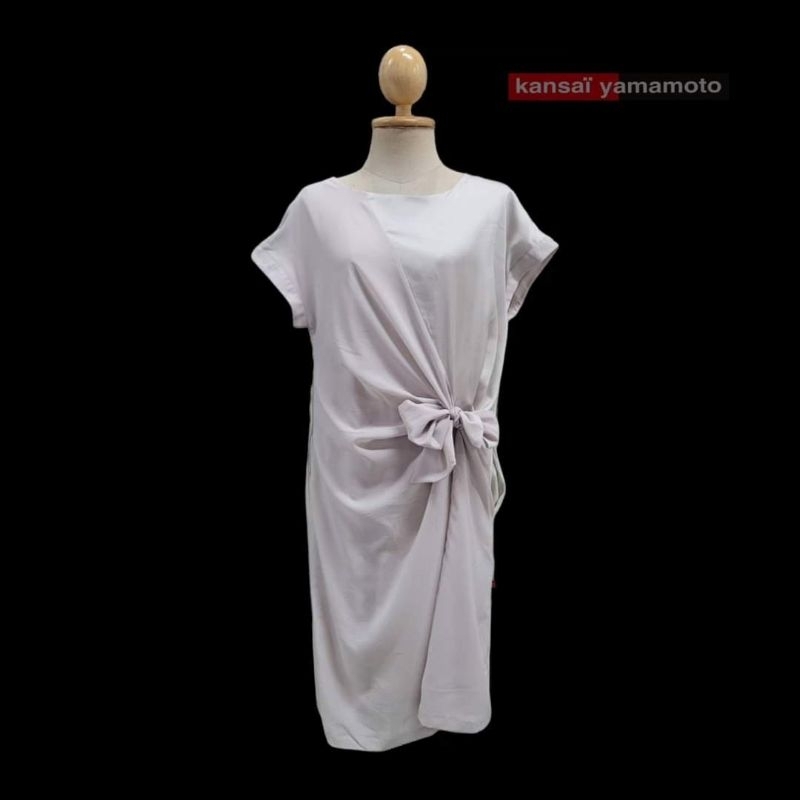 Super Lady By Kansai Yamamoto Colour-Block Tie-Front Dress