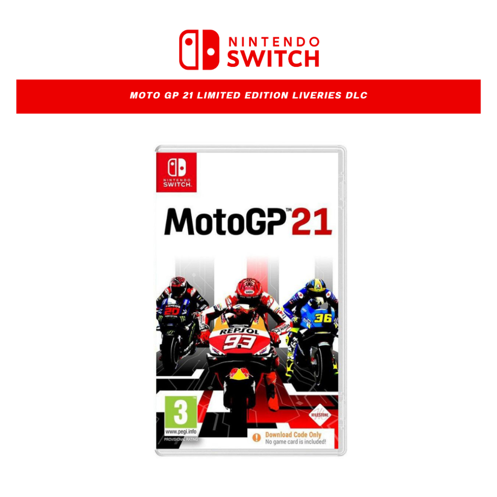 มือ1 Nintendo Switch - MOTO GP 21 LIMITED EDITION LIVERIES DLC (ส่งฟรีไม่ต้องใช้โค้ด)