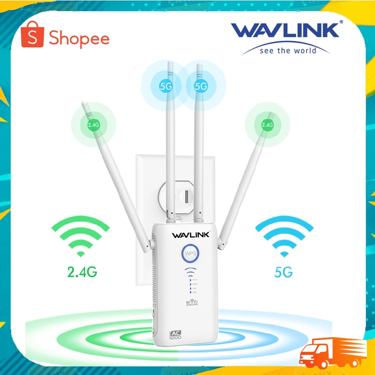 Wavlink AC1200 Dual-band Wireless AP/Range Extender/Router with Dual Giga LAN and High Power Antenna