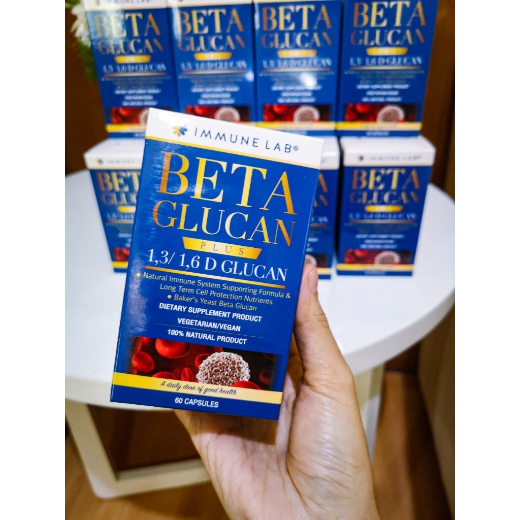 Immune Lab Beta Glucan 60 แคปซูล อิมมูน แล็บ อาหารเสริมจากธรรมชาติ กระตุ้นและยกระดับภูมิคุ้มกันให้ดีขึ้น