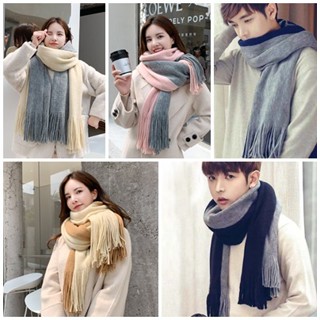 TB160 ผ้าพันคอสีทูโทน กลมกลืน TB451 TB452