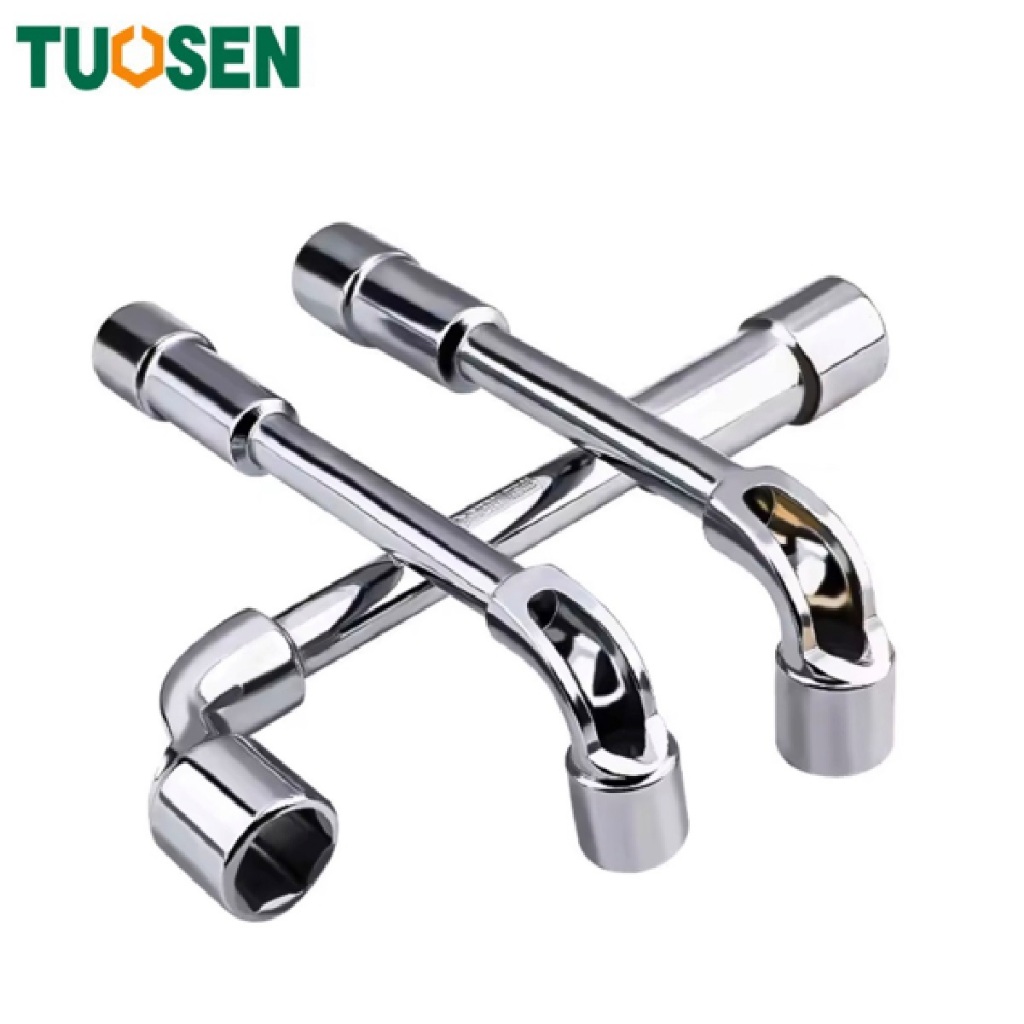 TUOSEN ประแจ บล็อกตัว L หัวทะลุ เกรดไต้หวัน ด้านงอออกแบบเป็นบล็อคทะลุ หมดปัญหาการใช้บล๊อคขันน๊อตที่มีแกนน๊อตยาว สุดคุ้ม