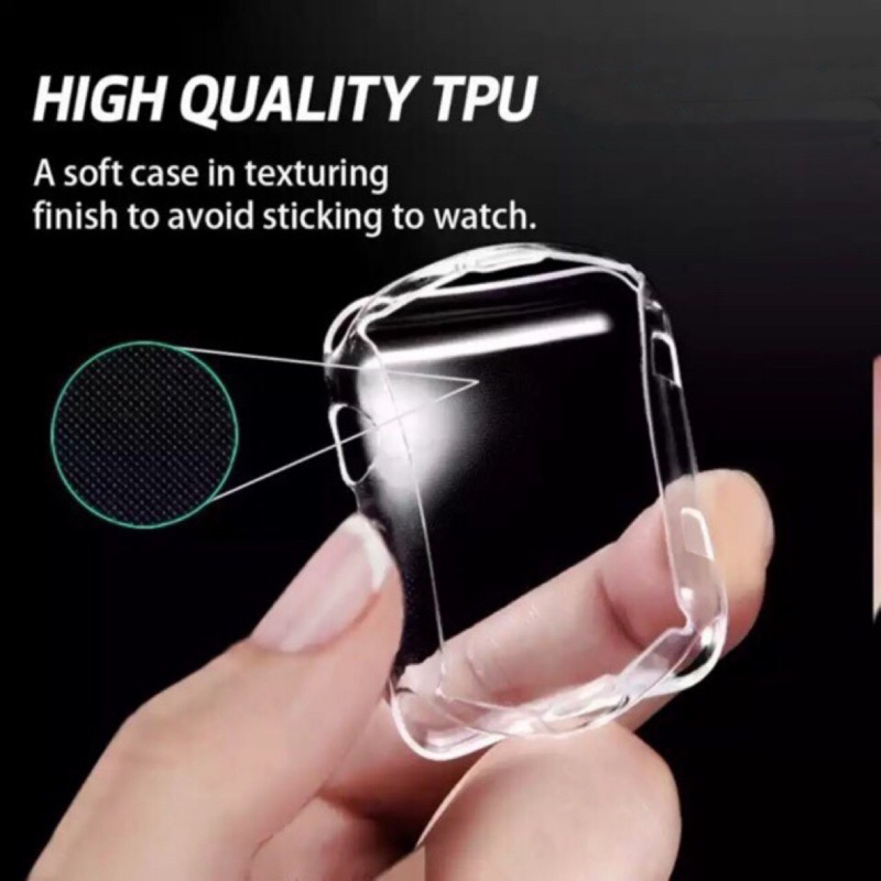 พร้อมส่งจากไทย เคสใสคลุมทั้งหน้าจอ และ ฟิล์มกันรอย iWatch Ultra S 11/10/9/8/7/6/SE/5/4/3/2/1 แบบนิ่ม Case TPU iWatch ราคา ถูกที่สุด ดีลบีเคเค แกลเลอรีภาพที่ 6