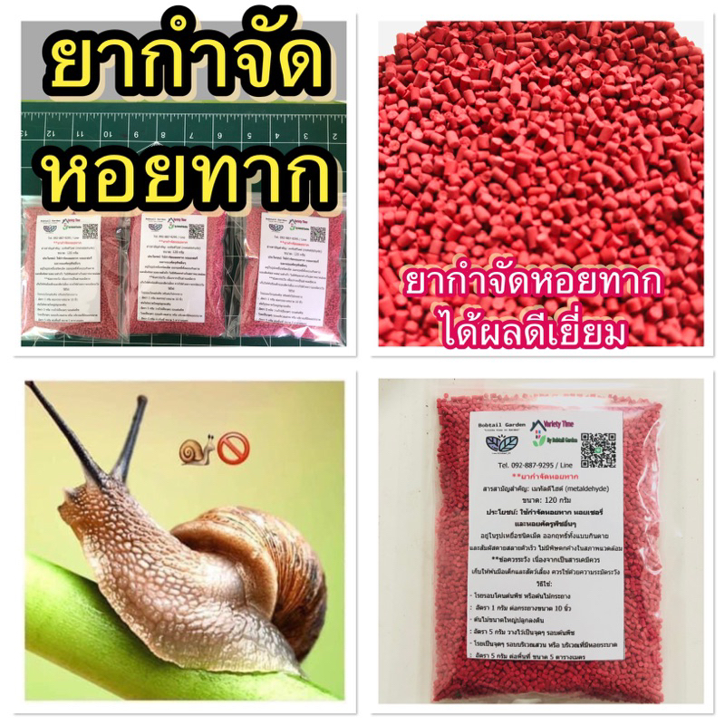 ยากำจัดหอยทาก เห็นผลไว ป้องกันหอยกัดผักสวนครัว ไม้ดอก ไม้ประดับ ใช้ได้ทั้งสวนและกระถาง สูตรพร้อมใช้