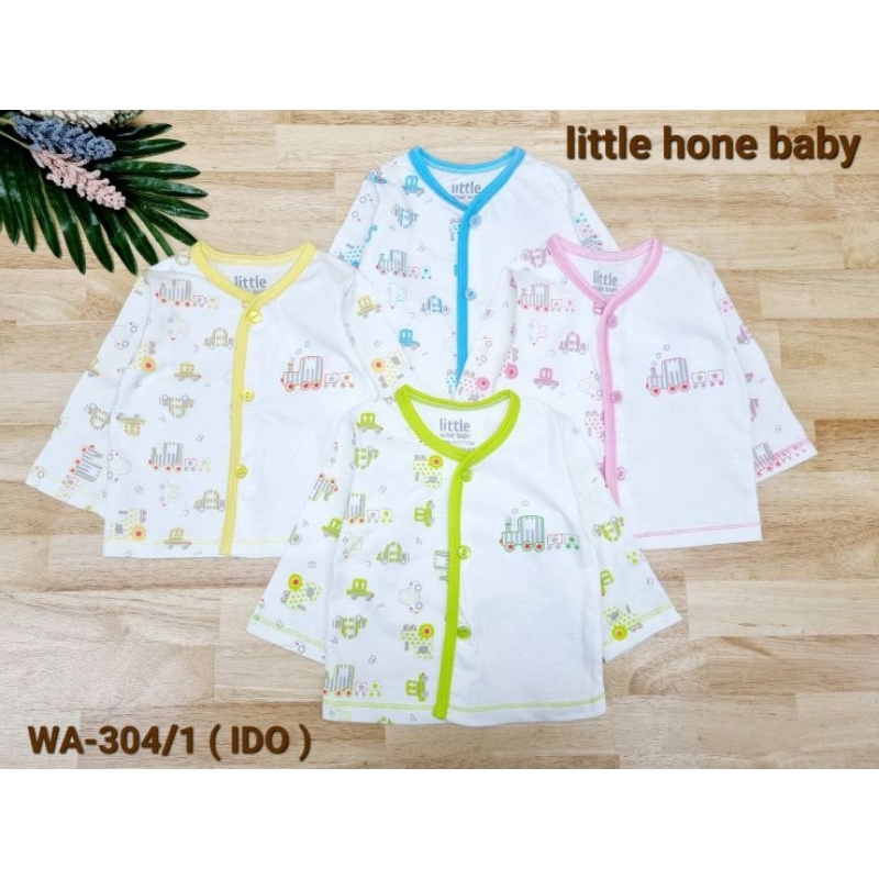 Sale พร้อมส่ง เสื้อเด็กแรกเกิด แขนยาว กระดุม ผลิตในไทย