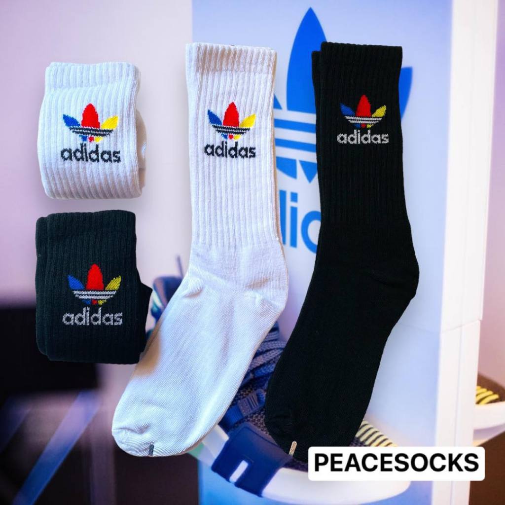 ถุงเท้า ADIDAS ORIGINAL CREW COLORS LOGO ข้อยาวครึ่งแข้ง