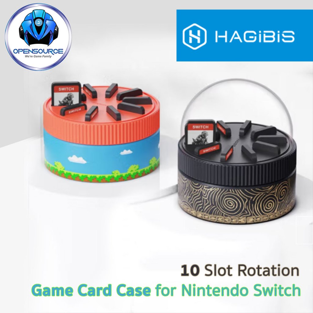 [พร้อมส่ง]HAGiBiS: Rotation Switch Game Card (Original) ที่เก็บตลับเกม ที่ใส่ตลับเกม แบบหมุนได้ สินค้าของแท้