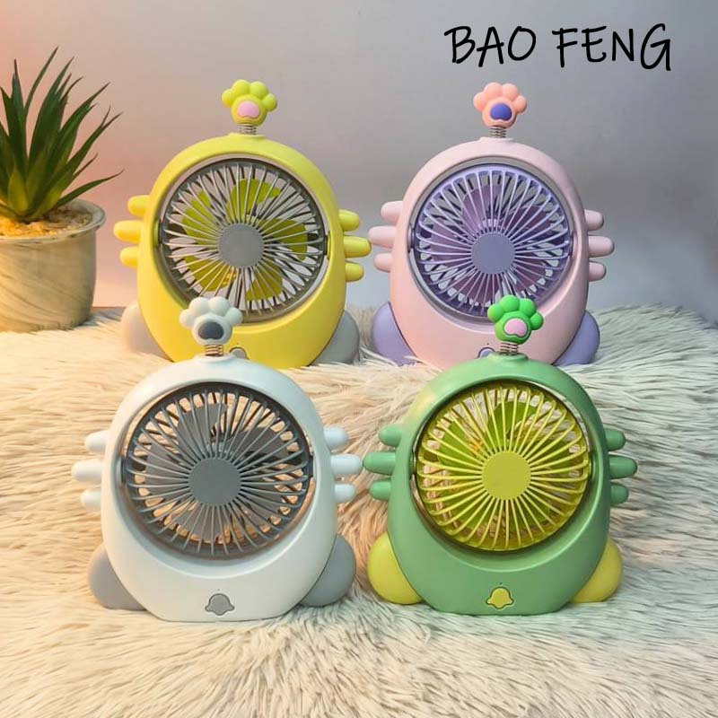 พัดลมชาร์จไฟแบบหนีบได้ รุ่นพัดลมไฟฟ้าตั้งโต๊ะ แบบพกพา แฟนคลิป พัดลมมินิ USB BF00012