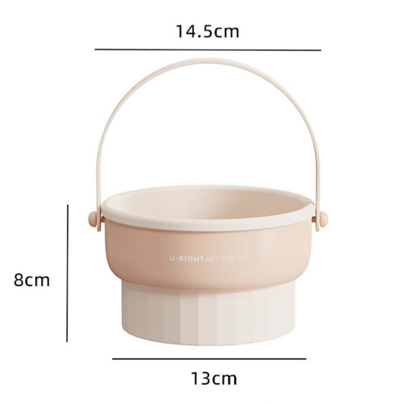 ที่ล้างแปรงแต่งหน้า 3 In 1 น้ำยาล้างแปรง อุปกรณ์ทําความสะอาดแปรงแต่งหน้า แบบพกพา พับได้ - รูปที่ 7