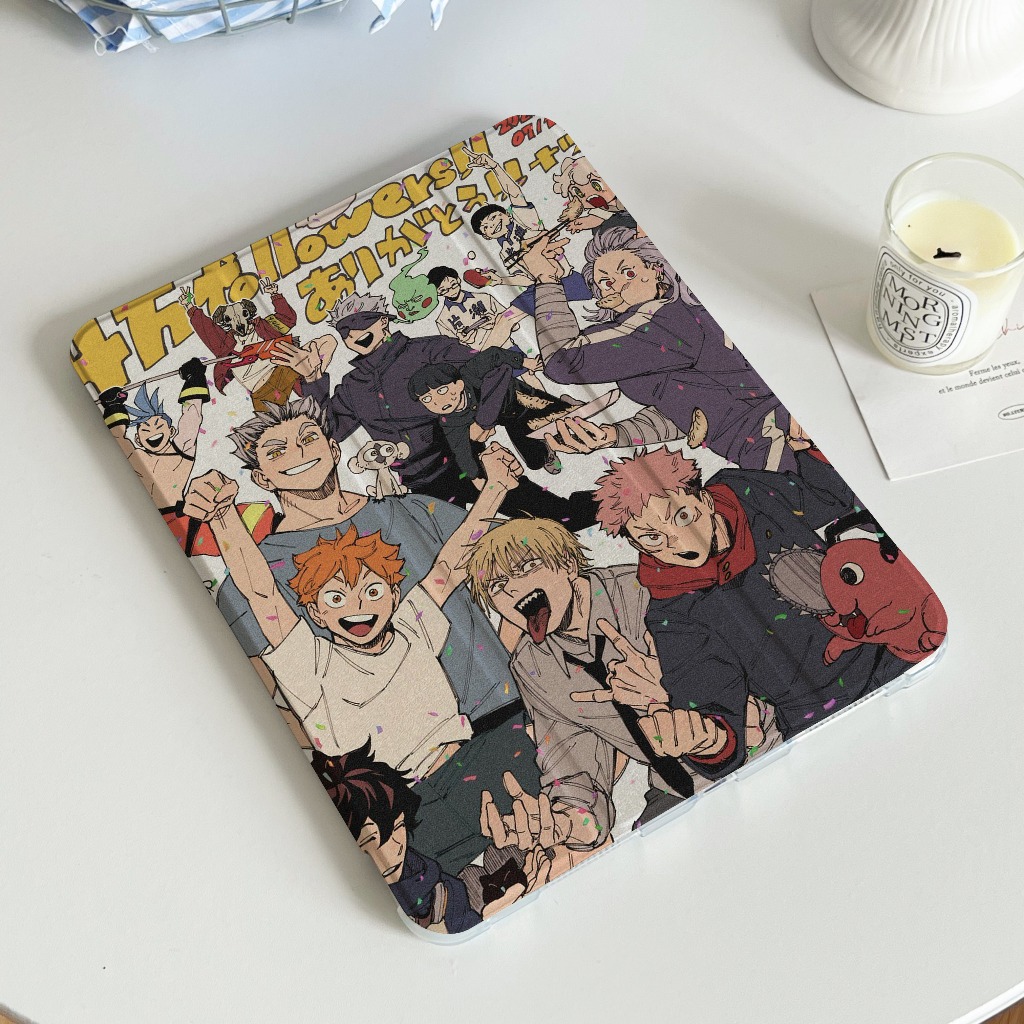 💫พร้อมส่ง💫เคสไอแพด Gen9 10.2 Air5 เคสiPad Jujutsu Kaisen การ์ตูนPRO 11 mini7Air4 Air6 มีที่เก็บปากกา Gen11 Air7