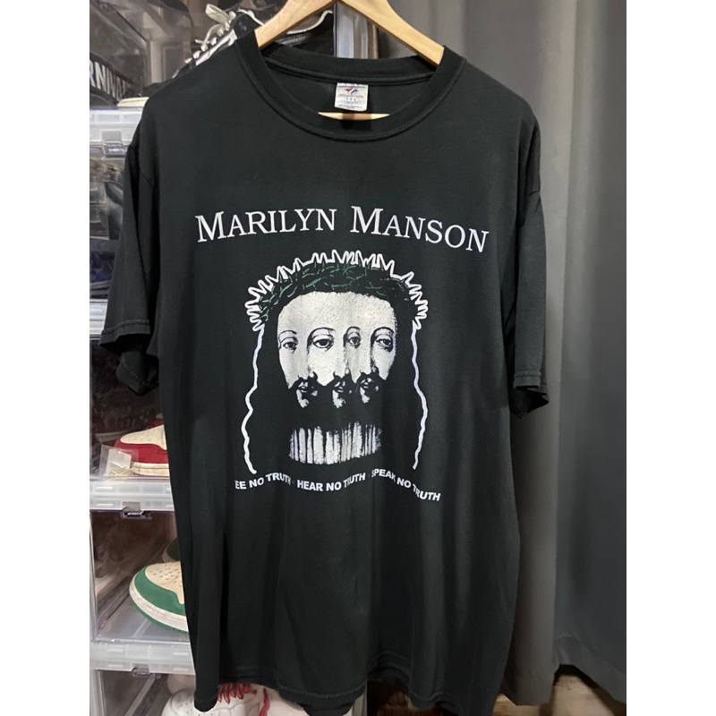 Marilyn Manson T-Shirt Size L เสื้อแขนสั้น