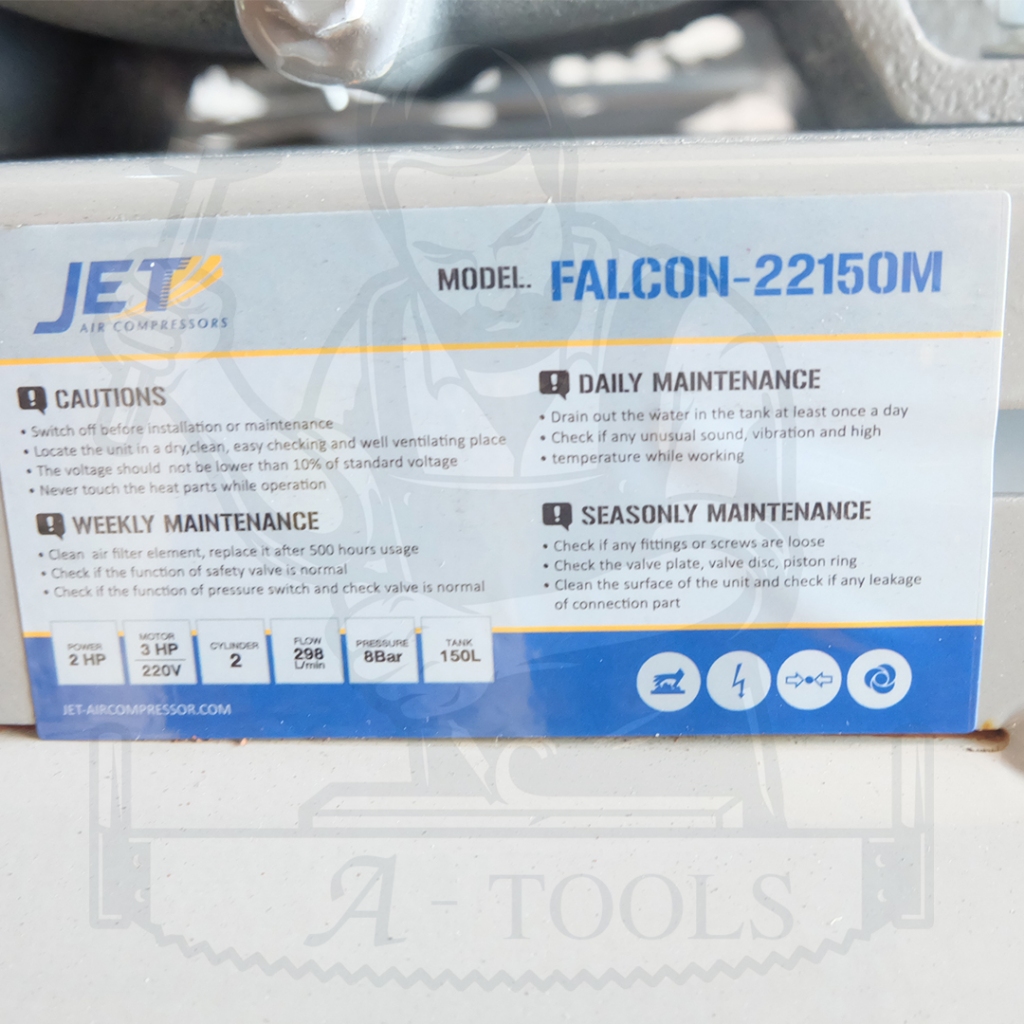 JETT BY PUMA ปั๊มลม สายพาน พูม่า รุ่น FALCON-22150M รูปที่ 3