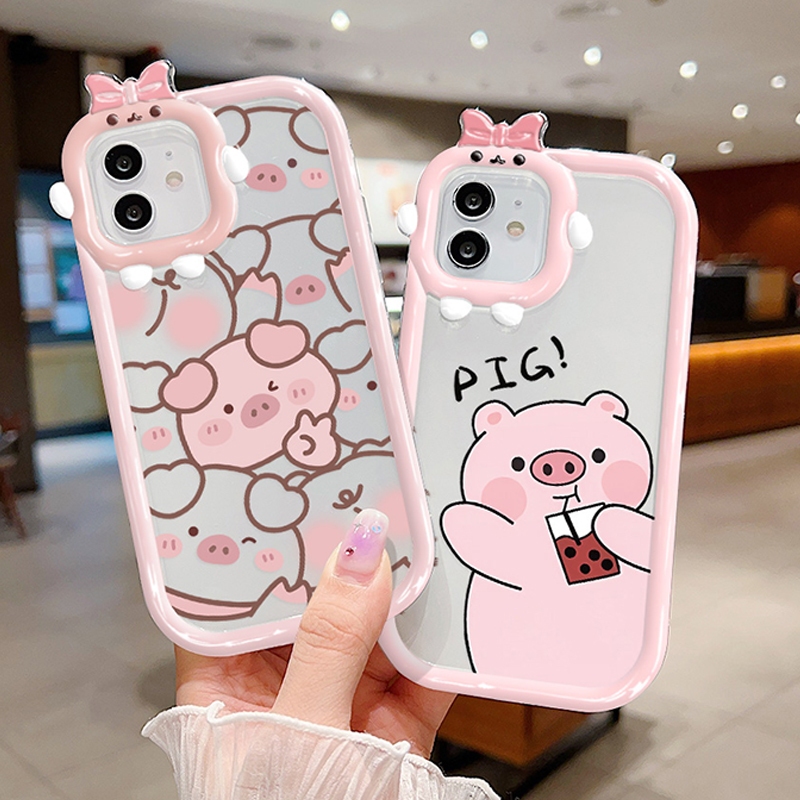 💖💖เคสไอโฟน TPU เคส For iPhone 15 14 11 12 13 Pro Max 7 8 Plus XR X XS Max SE 2020 เคสโทรศัพท์มือถือนิ่ม กันกระแทก