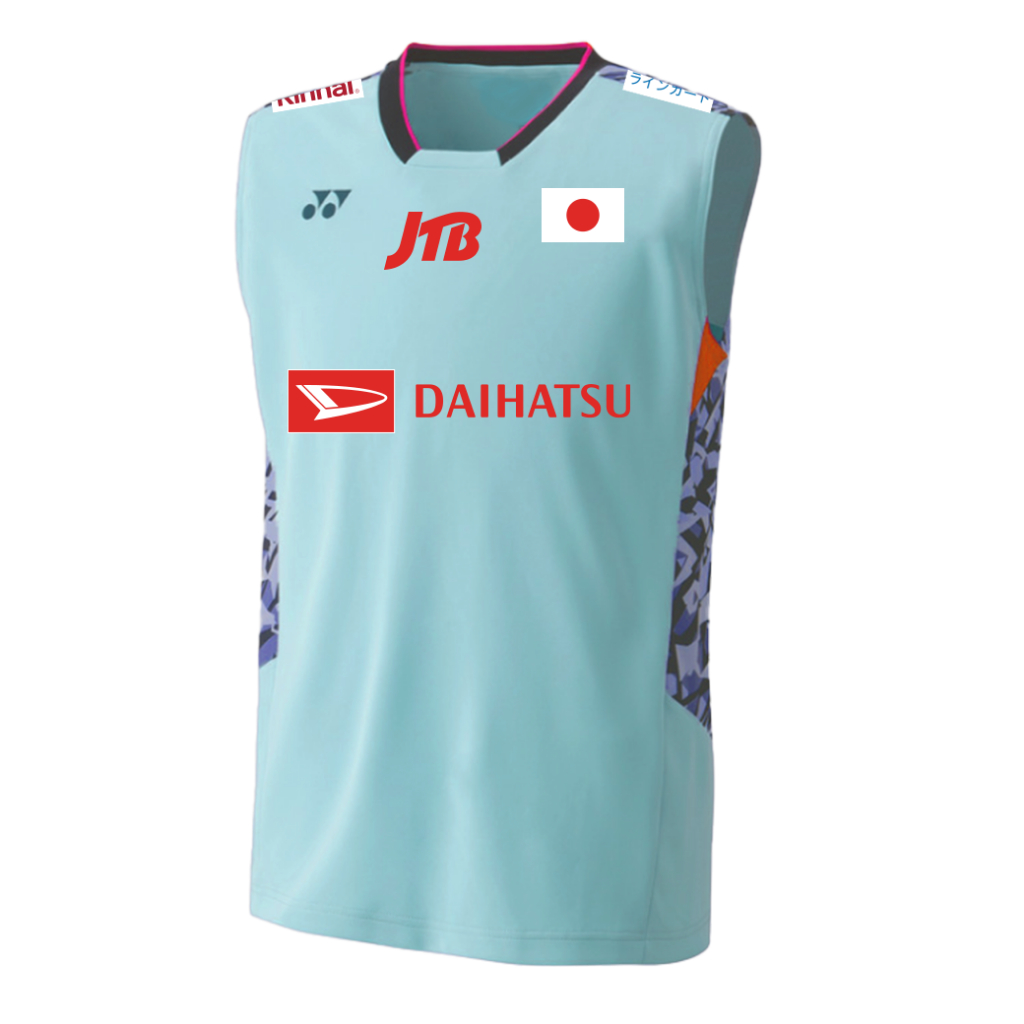 เสื้อกีฬาแขนกุด ทีมชาติญี่ปุ่นพร้อมสปอนเซอร์
