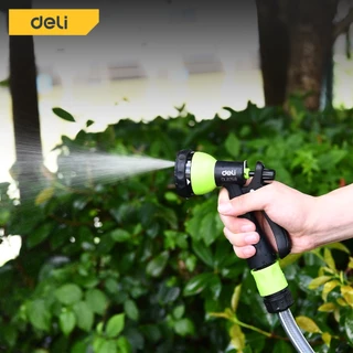 Deli หัวฉีดน้ำ หัวฉีดพลาสติก รดน้ำต้นไม้ ปรับความแรงน้ำได้ 7แบบ 9แบบ Plastic Trigger Nozzle