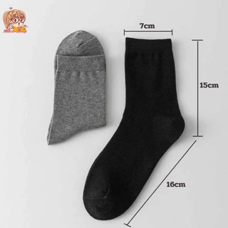 annacny ถุงเท้าข้อยาว 🧦โทนสีพื้น ขนาดFree size ผ้าหนาพิเศษ 🎁 พร้อมส่ง S20