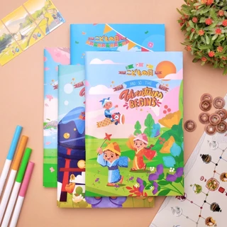 [โกญจนาท] สมุดลายญี่ปุ่น 70 แผ่นรวมปก | จดบันทึก ปกอ่อน สมุดนักเรียน ราคาถูก ลายการ์ตูน