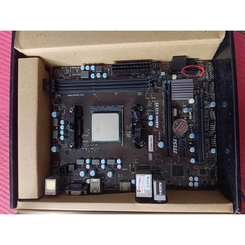 มือสอง MSI A68HM-E33 V2 - AMD X4 845/Ram ddr 3 16GB for AMD เท่านั้น / มือเดียวหมดประกัน