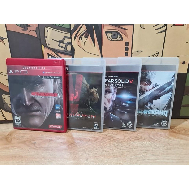 ผ่นเกมส์ PlayStation 3 (PS3) เกมส์ Metal Gear solid มีทุกภาคทั้งหมดที่มีในเครื่อง PlayStation 3