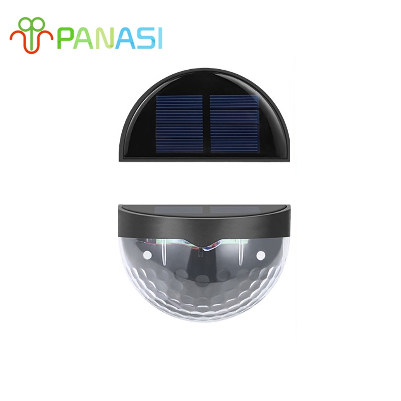 Panasi 1แพ็ค 2ชิ้น  ไฟปักสนาม SOLAR 6 LED ไฟสวน ไฟแต่งสวน ไฟติดบันได ไฟติดผนังโซล่าเซลล์ ไฟโซล่าเซลล์ ไฟทาง