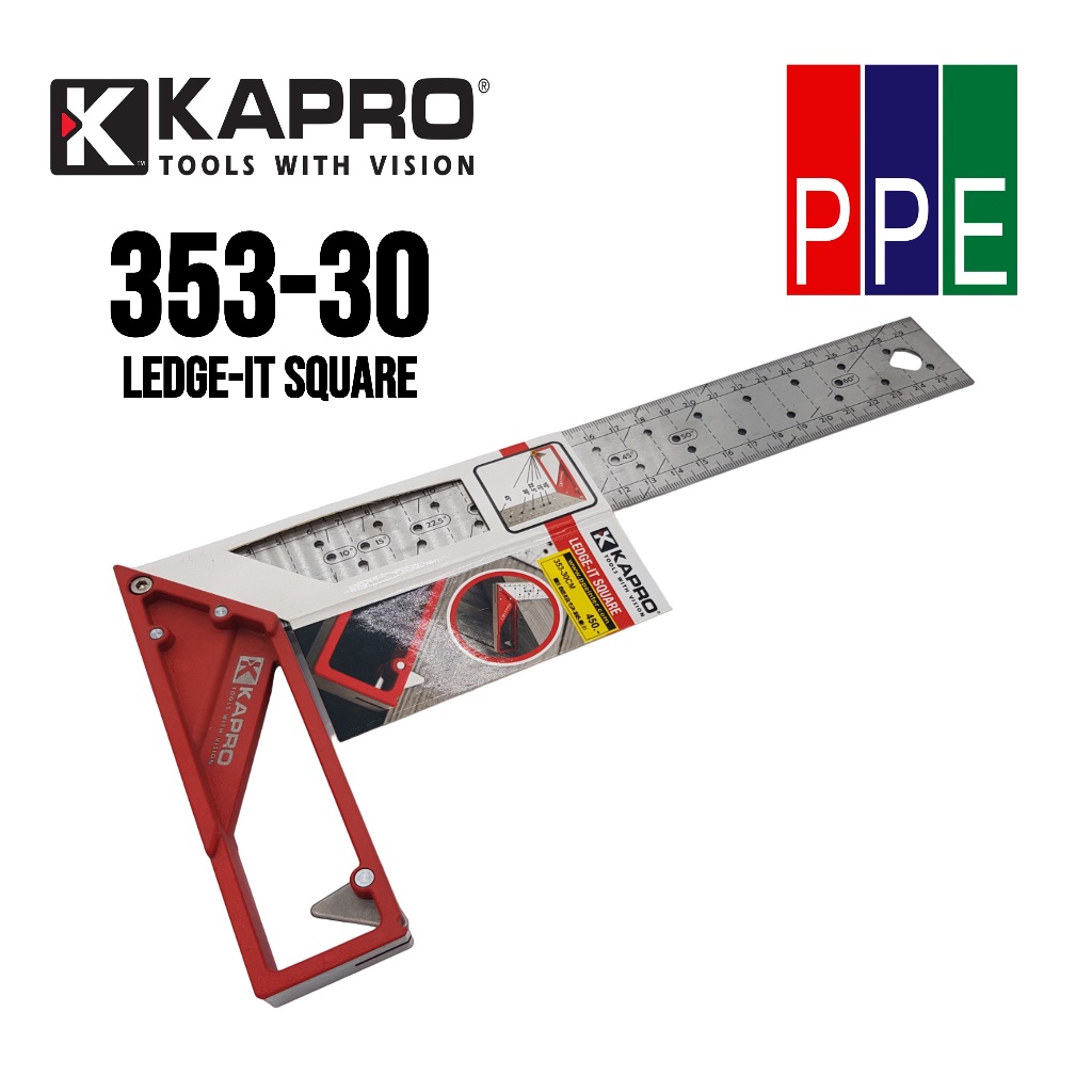 353-30 [Kapro] ฉากเหล็กสแตนเลสขนาด 12" Stainless Ledge-It Square 12"