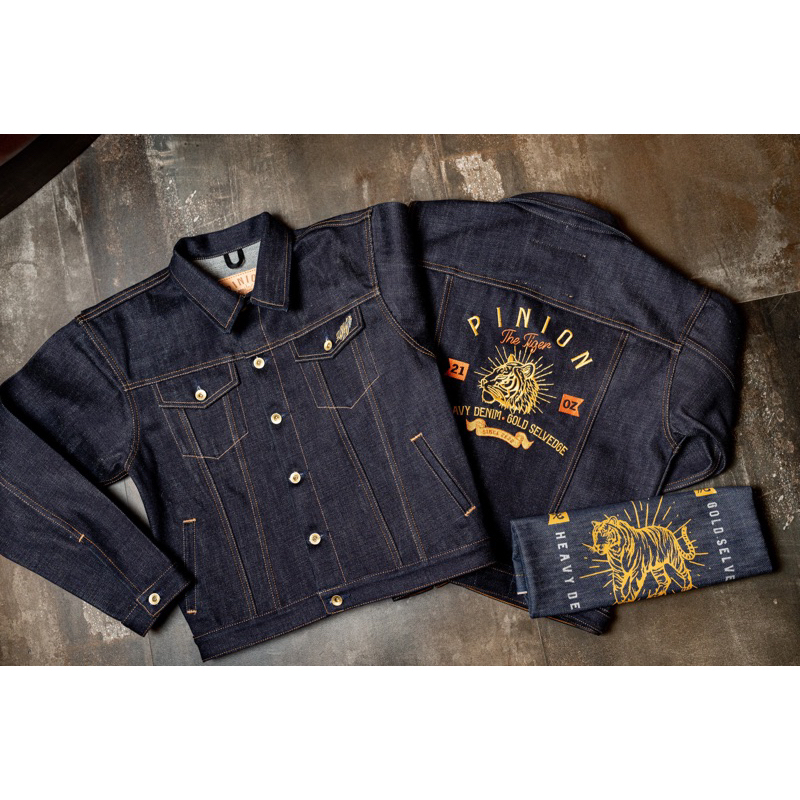 (Jacket 21 oz เสื้อรุ่นนี้ผลิตออกมาเพียง160ตัวเท่านั้น) พร้อมสามารถจองนัมเบอร์ของสาวกPinion ได้เลย (1-รายละเอียดเสื้อ