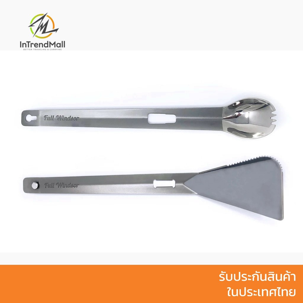 Full Windsor The Splitter Titanium Multi Tongs เครื่องครัว 3-in-1 ที่คีบ ตะหลิว และช้อมในอันเดียว