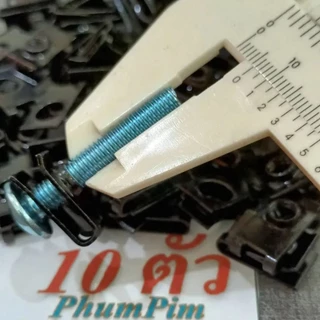 กิ๊บยึดเฟรมM6เบอร์10สีดำ(1ถุง10ตัว)(เฉพาะกิ๊บ)เกลียวมิล1.0ใช้ขันกับน็อตตัวผู้เบอร์10M6