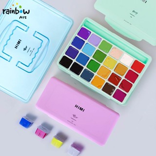 【พร้อมส่ง】MIYA HIMI GOUACHE สีกวอช Watercolor สีน้ำ 18/24สี …