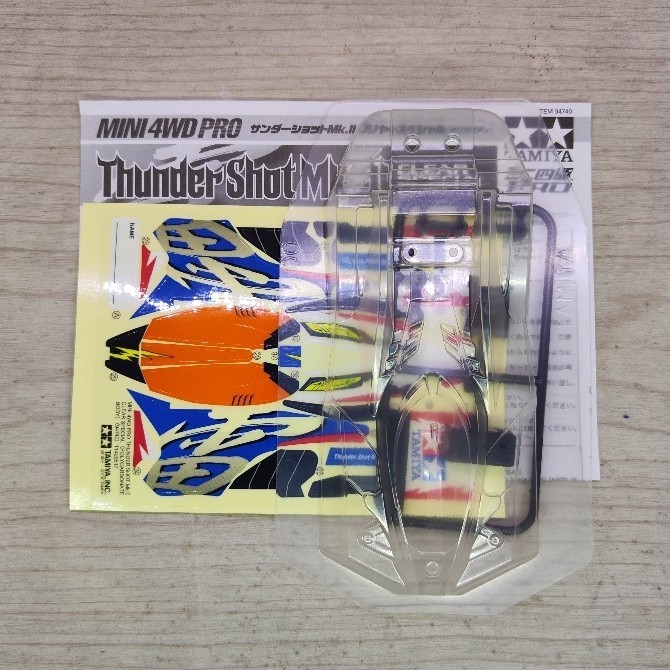 บอดี้ ช๊อตใหญ่ "ของแท้" Tamiya Thunder Shot Polycarbonate ระเบิดจากกรถกล่อง มีเฉพาะบอดี้+คู่มือและสติ๊กเกอร์ค่ะ