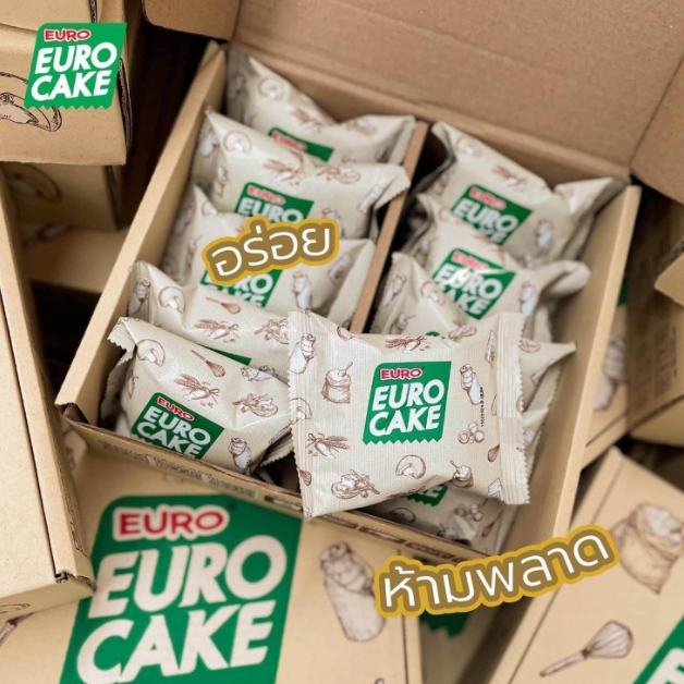 ยูโร่ เค้ก ไส้นมฮอกไกโด (Euro Hokkaido Milk Cake) คละรส